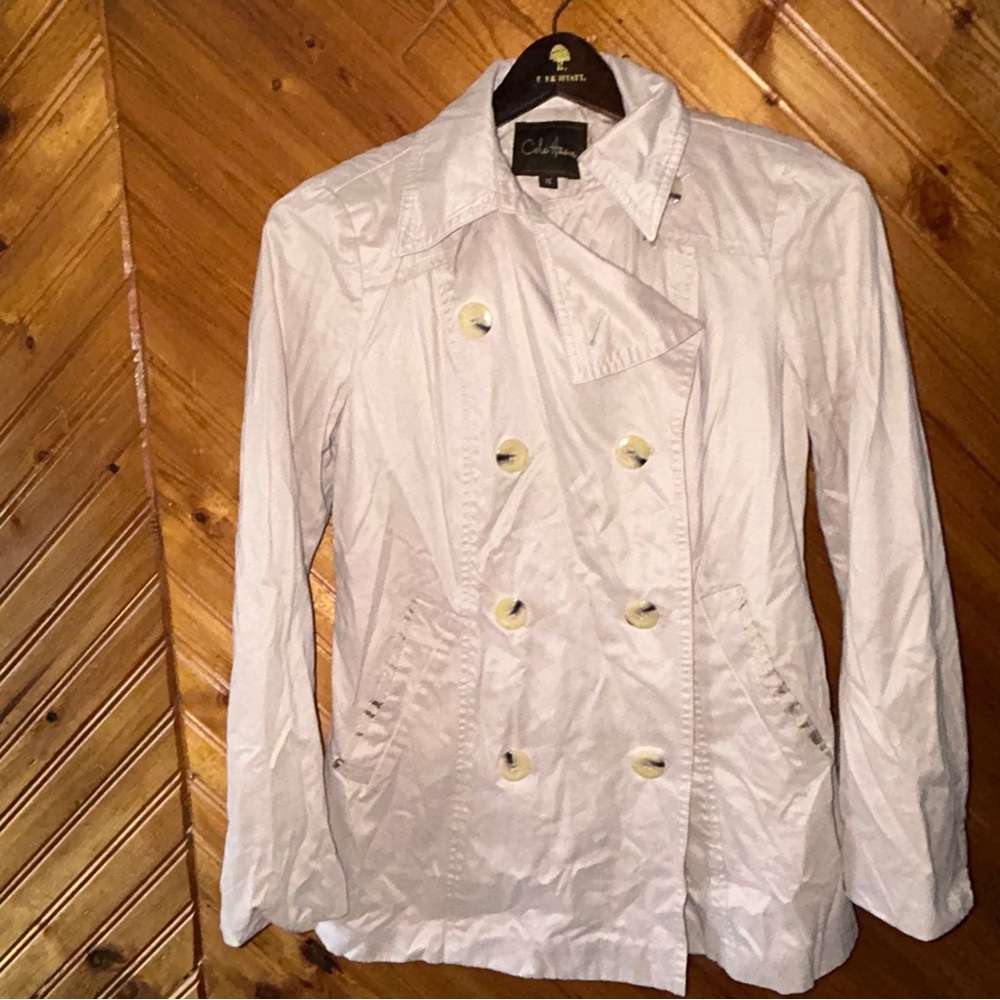 Cole Haan khaki pea coat XS